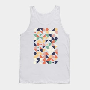 Colourful Geometric Animated Pattern Tank Top